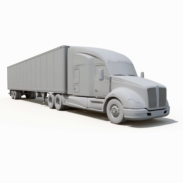 3d t680 semi truck model - Kenworth T680... by Alexart247