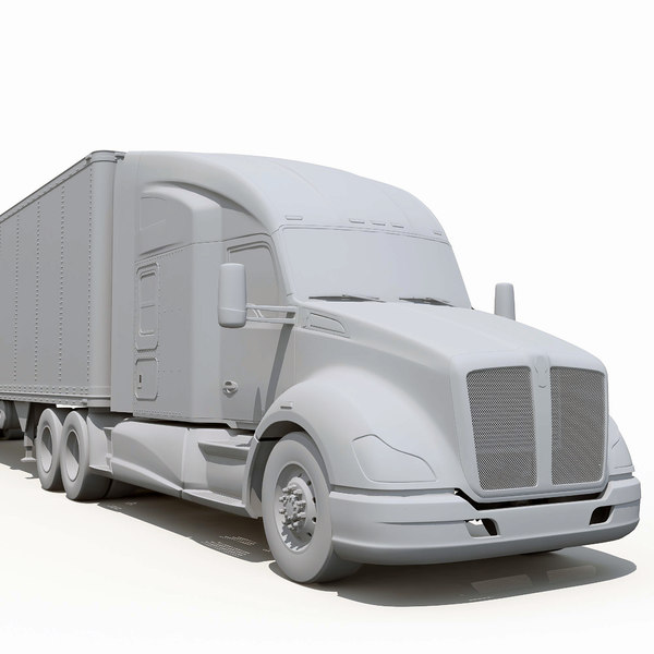 3d t680 semi truck model - Kenworth T680... by Alexart247
