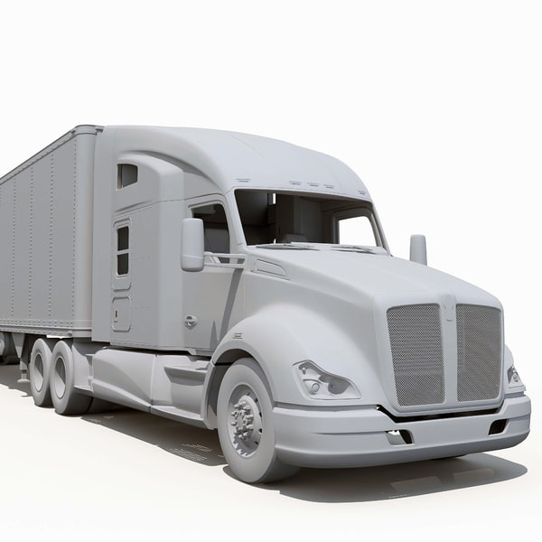 3d t680 semi truck model - Kenworth T680... by Alexart247