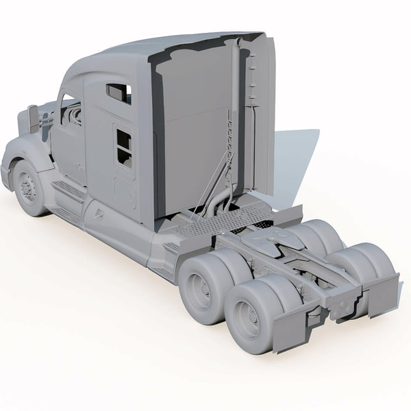 3d t680 semi truck model - Kenworth T680... by Alexart247