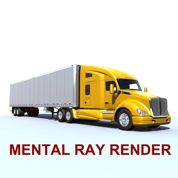 3d t680 semi truck model - Kenworth T680... by Alexart247