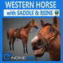 horse animal mammal 3d model