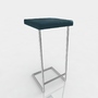 3d model bar stool leather