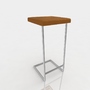 3d bar stool leather model