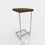 bar stool leather obj