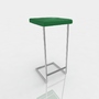 3d model bar stool leather