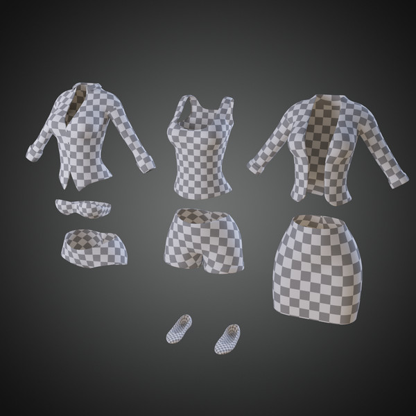 3d model rigged cartoon woman - Cartoon Woman Rigged... by IndieArt
