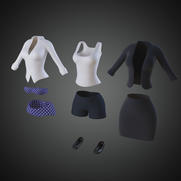 3d model rigged cartoon woman - Cartoon Woman Rigged... by IndieArt