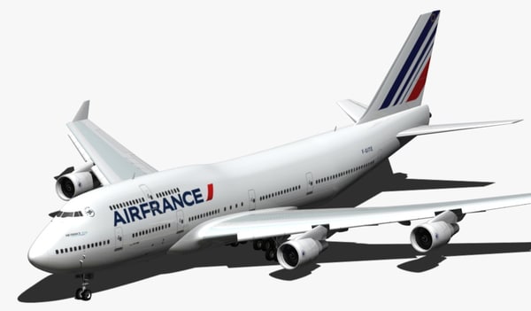 3d boeing 747-400 air france model - BOEING 747-400 AIR FRANCE... by EGPJET3D
