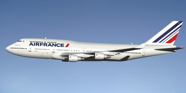 3d boeing 747-400 air france model - BOEING 747-400 AIR FRANCE... by EGPJET3D