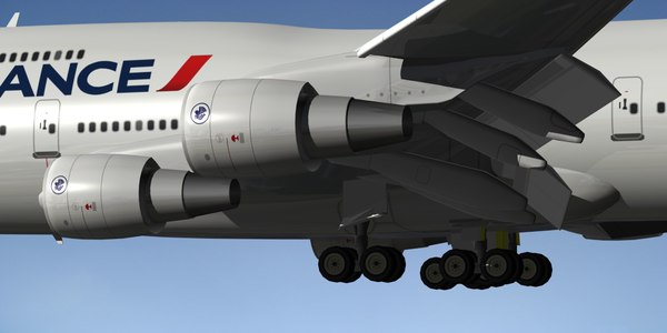 3d boeing 747-400 air france model - BOEING 747-400 AIR FRANCE... by EGPJET3D