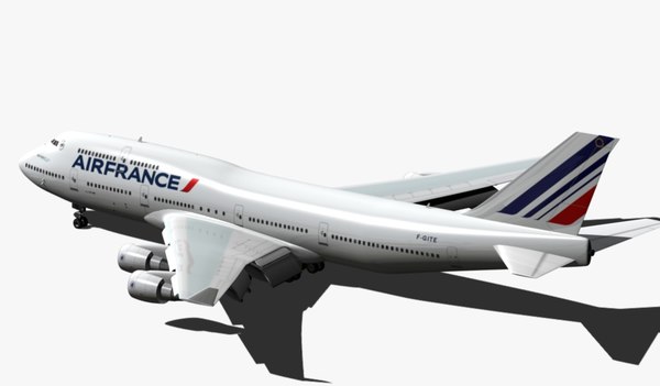 3d boeing 747-400 air france model - BOEING 747-400 AIR FRANCE... by EGPJET3D