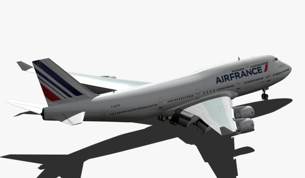 3d boeing 747-400 air france model - BOEING 747-400 AIR FRANCE... by EGPJET3D