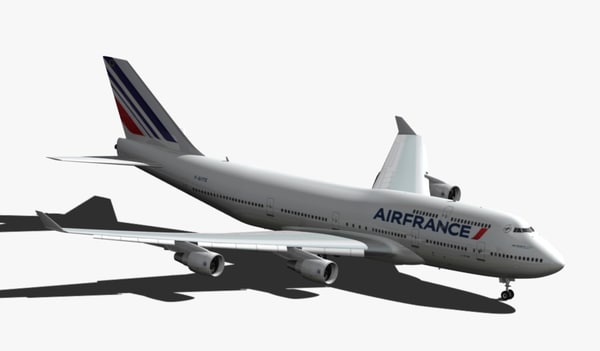 3d boeing 747-400 air france model - BOEING 747-400 AIR FRANCE... by EGPJET3D