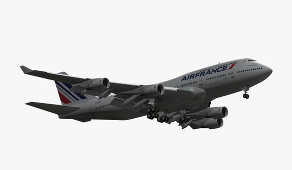 3d boeing 747-400 air france model - BOEING 747-400 AIR FRANCE... by EGPJET3D