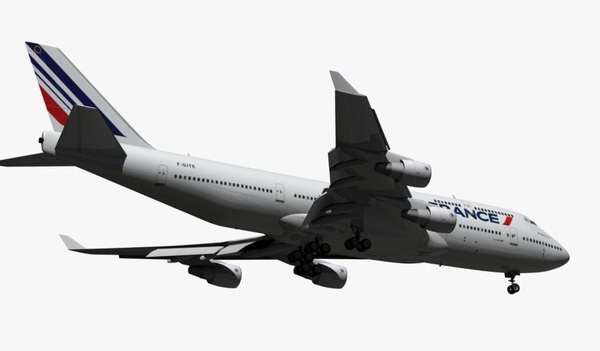 3d boeing 747-400 air france model - BOEING 747-400 AIR FRANCE... by EGPJET3D