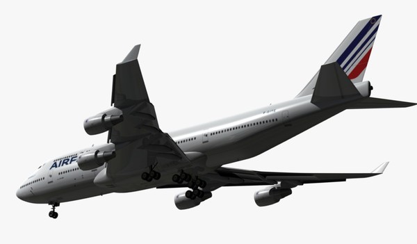 3d boeing 747-400 air france model - BOEING 747-400 AIR FRANCE... by EGPJET3D