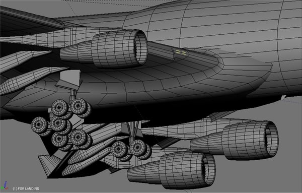 3d boeing 747-400 air france model - BOEING 747-400 AIR FRANCE... by EGPJET3D