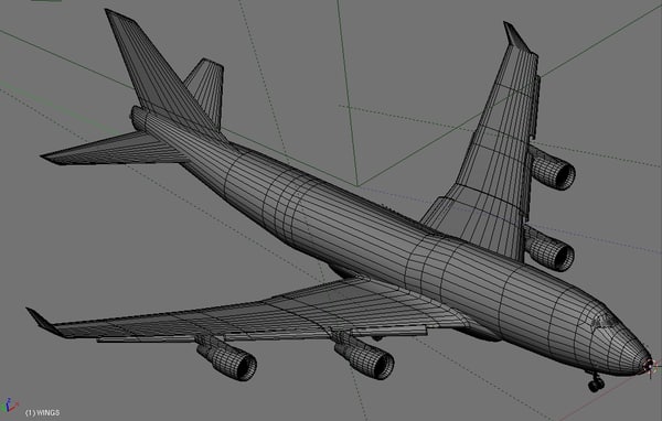 3d boeing 747-400 air france model - BOEING 747-400 AIR FRANCE... by EGPJET3D