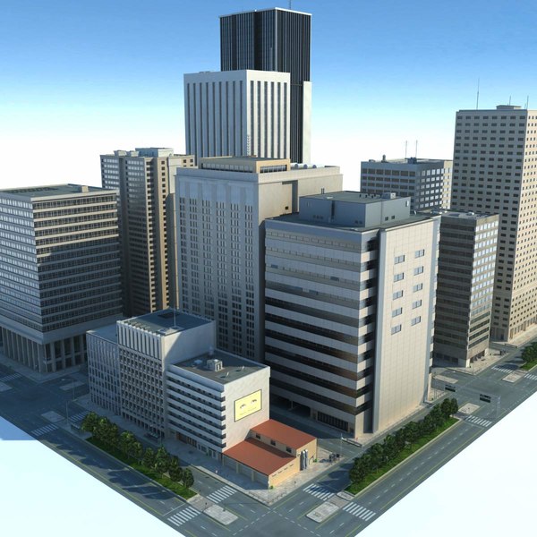 city big cityscape buildings 3d max - City Big Cityscape... by 3D_Multimedia