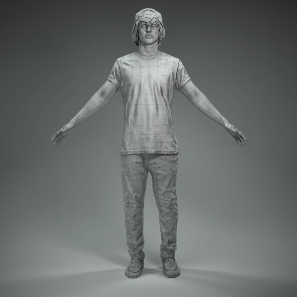 axyz character human 3d model - CMan0011-M4-CS... by axyzdesign