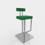 bar stool leather 3d obj