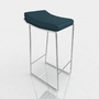 3ds max bar stool leather