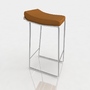 3ds max bar stool leather