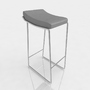 3d max bar stool leather