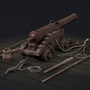 3d model cannon naval french