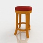 3ds max bar stool leather