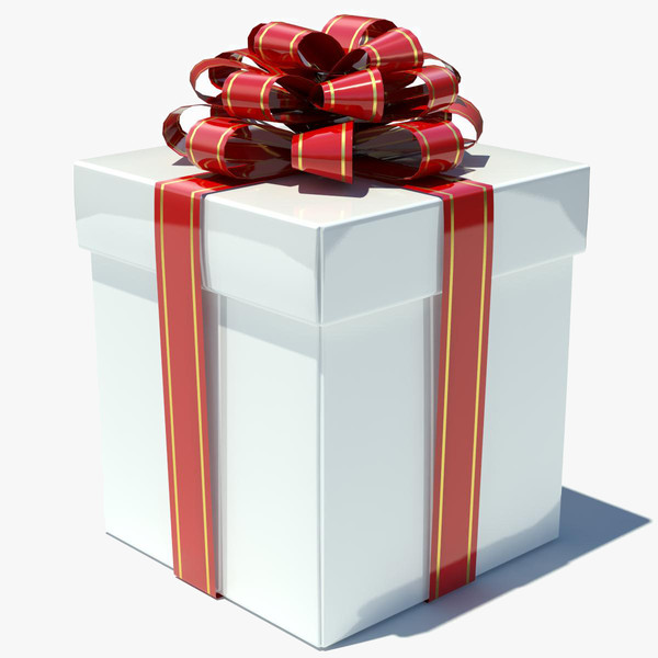 3d model gift box white - Gift Box White... by thePROmax