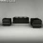 le corbusier lc2 sofa 3d model