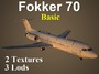 fokker f70 basic 3d model