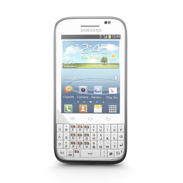 3d model samsung galaxy chat b5330 - Samsung Galaxy Chat B5330 Android Smartphone White... by Leeift
