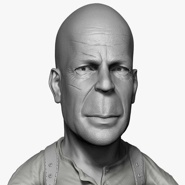3d model actor bruce willis - Male Bruce Willis Cartoon... by CG ARTStudio