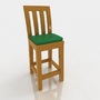 3d bar stool leather