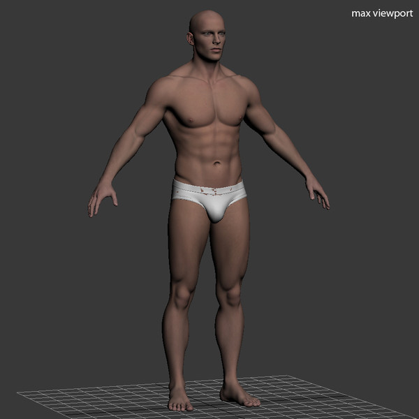 3d realistic male body character - Realistic Male Body... by illusionist3d