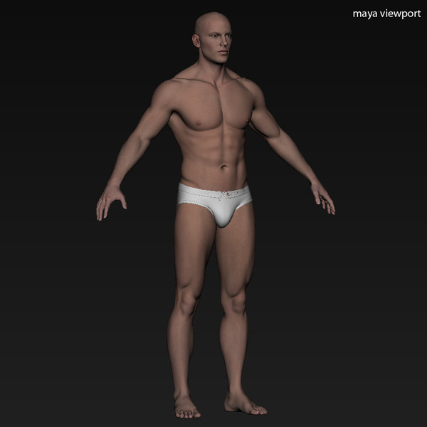 3d realistic male body character - Realistic Male Body... by illusionist3d