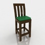 obj bar stool leather