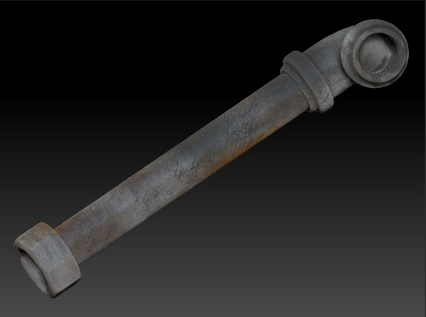 lead pipe mobster 3d model - Mobster Style Lead Pipe... by scyrus