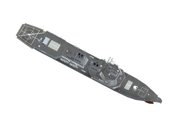 3d model arleigh burke class destroyer - Arleigh Burke Class Destroyer... by FangioDesign