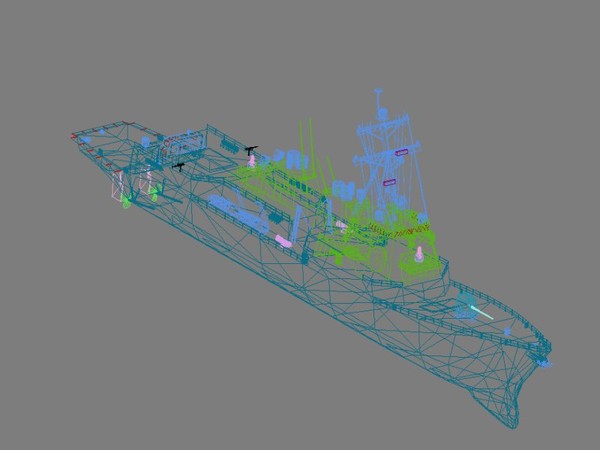 3d model arleigh burke class destroyer - Arleigh Burke Class Destroyer... by FangioDesign