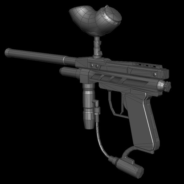 3d paintball gun - Paintball Gun... by 3D Pro Models