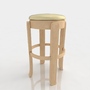 x bar stool leather