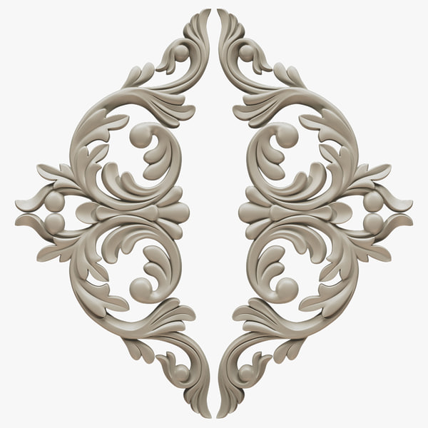 3d model decorate facades - Molding el39 Cartouche... by Makhota