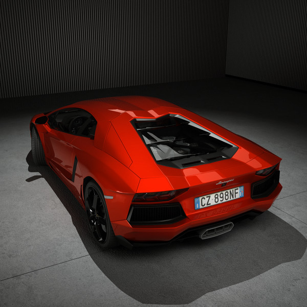 lamborghini aventador lp700-4 3d model - Lamborghini Aventador LP700-4... by SamJigga