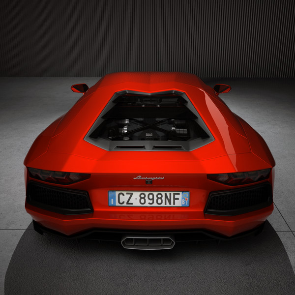 lamborghini aventador lp700-4 3d model - Lamborghini Aventador LP700-4... by SamJigga