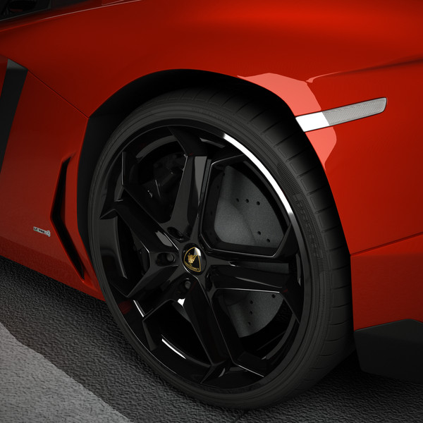 lamborghini aventador lp700-4 3d model - Lamborghini Aventador LP700-4... by SamJigga