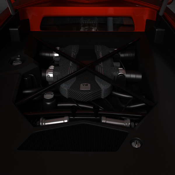 lamborghini aventador lp700-4 3d model - Lamborghini Aventador LP700-4... by SamJigga
